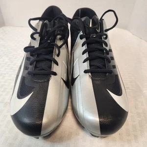 511340 010 Nike Vapor Pro Low TD Black & Silver Football Cleats Mens Size 14 - Picture 1 of 11