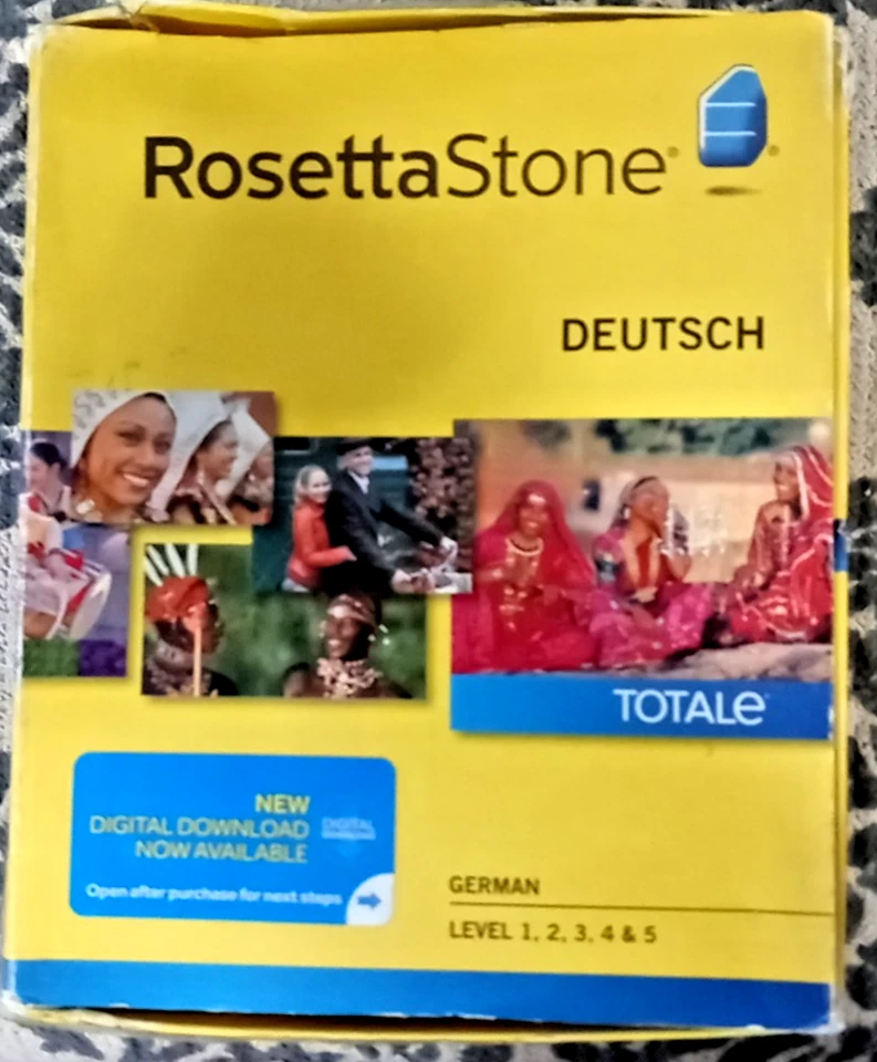Rosetta Stone German Deutsch Level 1-5 w/ Audio Companion - w/ headphones - Image 1 of 1