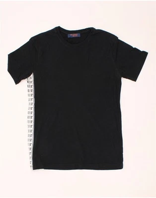 TRUSSARDI JEANS Mens Graphic T-Shirt Top Small Black Cotton AY10 - Image 1 of 4