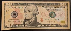 $10 2009 GEM UNC Federal Reserve STAR Note! - Picture 1 of 2