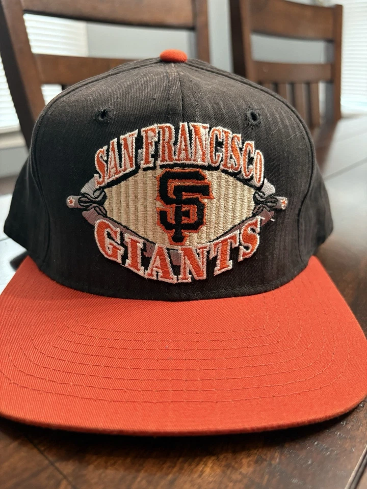 Vintage 90’s San Francisco Giants SnapBack Hat Rare Pin Stripes By Starter - Image 1 of 3