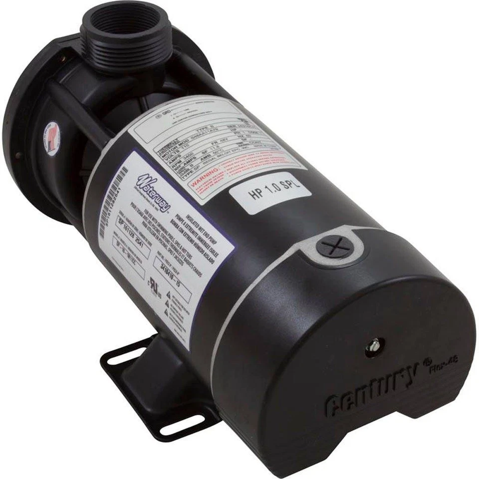 Waterway Center Discharge 48-Frame 1HP Single-Speed Spa Pump, 115V (3410410-15) - Image 1 of 4