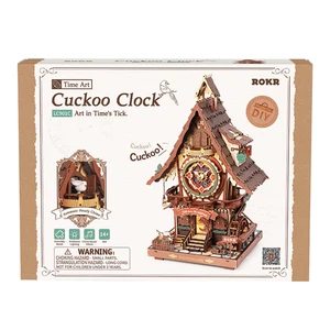ROBOTIME ROKR Kuckucksuhr 3D Holzpuzzle Zum Selbermachen Ausrüstung Bastelset LC901C - Bild 1 von 10