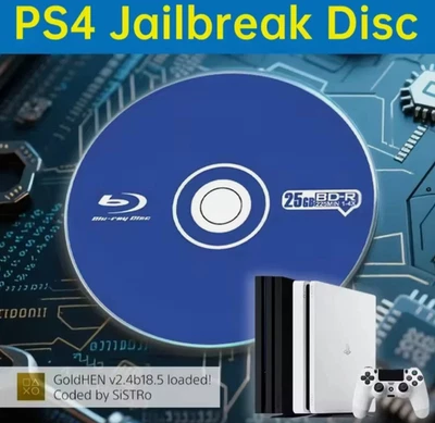 Ultimate PS4 Jailbreak Gold Disc 9.00–12.02 Bootable Payload Homebrew & Backup - Image 1 of 4