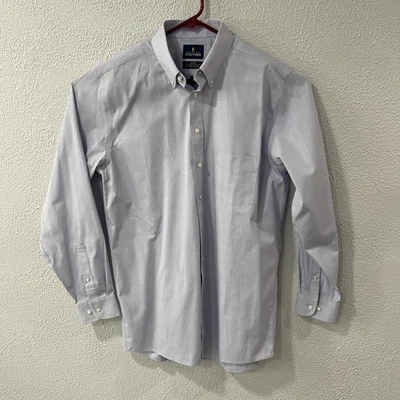 Camisa de vestir de viaje Stafford para hombre talla 16,5 - 36/37 ajuste extra alto con botones. Foto 1 de 4