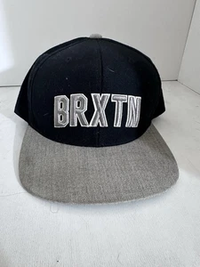 Brixton Mfg. Co Snapback Mütze schwarz verstellbar grau BRXTN bestickt - Bild 1 von 7