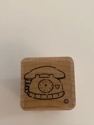 Деревянный резиновый штамп для телефона CTMH RS69 - Изображение 1 из 4