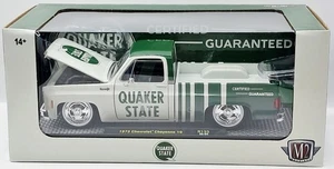 M2 Machines 1973 Chevrolet Cheyenne 10 Quaker State Green and White 1/24 New - Picture 1 of 12