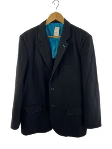 COMME des GARCONS HOMME Tailored Jacket M Wool BLK Stripe HB-J012 AD2008 - Picture 1 of 5