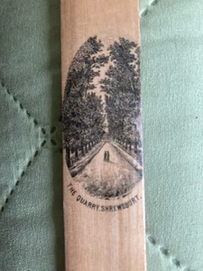 Antike Treen Mauchline Ware Shrewsbury Steinbruch Seitenwender Tourist Souvenir - Bild 1 von 3