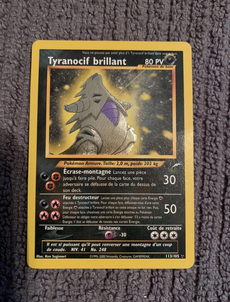 2002 Pokemon Neo Destiny Shinning Tyranitar #113 Near Mint (Not Graded) - Image 1 of 1