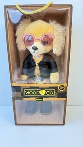Woof & Co. 15" Briana Fashion Poseable Golden Retriever PLUSH DOG Plaid Punk - Picture 1 of 8
