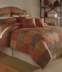 One Noble Excellence Villa Raj Quilted Euro Sham 26x 26  New - Picture 1 of 5