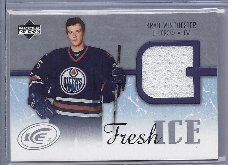 05/06 UD Ice Brad Winchester fresh ice jersey  - Image 1 of 1