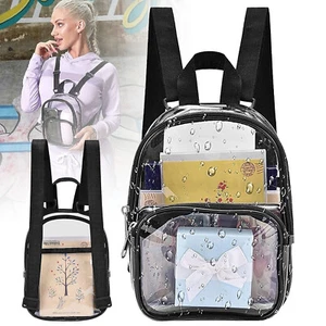 Transparente Taschen Durchsichtiger PVC-Rucksack Reiseschultasche Rucksack 2025 - Bild 1 von 20