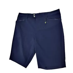 Polo Ralph Lauren Womens Chino Shorts Size 8 Blue Above Knee Zip Fly BNWOT - Picture 1 of 24
