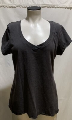 ❤️ Camiseta Top Mujer Gris Ropa Ambiental Cuello en V Camiseta Ajustada Talla 1X Foto 1 de 4