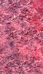 #BY-02/43" Grano rosa e viola / Batik 100% cotone tessuto - Foto 1 di 1