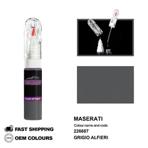 FOR MASERATI GRIGIO ALFIERI 226687 Touch Up Paint Pen Brush Fix Kit Scratch Chip - Picture 1 of 8