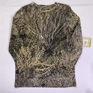 Magellan Mossy Oak Youth Small Brush Camo Long Sleeve T Shirt Casual Hunting - Picture 1 of 7