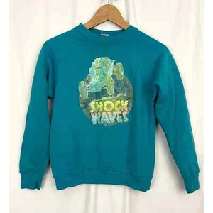 VTG Jerzees Kids Sweatshirt SHOCK WAVES LARGE Russell  - Picture 1 of 7