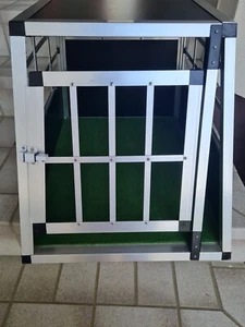 Hundetransportbox für das Auto Aluminium 69cm x 54cm x 50cm - Bild 1 von 8