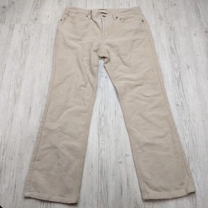 Country Road Women's Straight Pants Size 12 Beige Smart Casual Zipper Fly - Picture 1 of 8