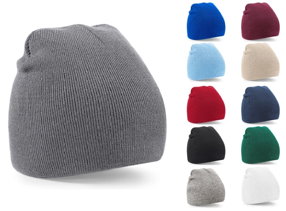 Beechfield Bonnet En Acrylique Tricoté Doux Et Chaud - Photo 1/1