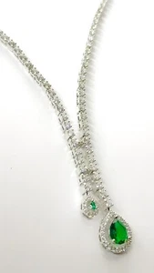 Handcrafted 925 pure Sterling Silver stylish Necklace for women Party/occasional - Picture 1 of 7