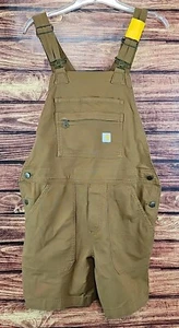 Carhartt Rugged Flex Shortall Damen Träger Overall Shorts Relaxed - Bild 1 von 10
