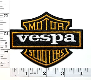 Gestickter Aufnäher - Motorroller - NEU - zum Aufbügeln - Vespa - Bild 1 von 1