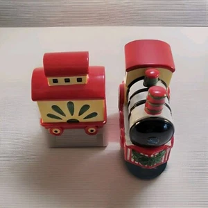 Juego de tren de dulces Christmas Heritage - Motor Pfaltzgraff y caboose - Imagen 1 de 12