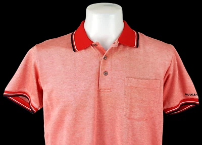 DUNLOP COLLECTION Mens Pink & Red S/S POLO SHIRT U/Soft - L - Chest 46” -RRP £89 - Imagem 1 de 4