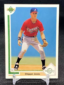 1991 Upper Deck Top Prospect Chipper Jones novato radiocontrol Braves QTY - Imagen 1 de 2