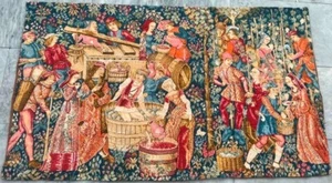 Vintage French peacful Tapestry Home Decorative Medieval Wall Hanging 120x71cm - Picture 1 of 9