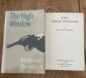Raymond Chandler The High Window 1943 first edition hardcover Hamish Hamilton DJ - Picture 1 of 17