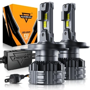 AUXBEAM H4 HB2 9003 Canbus LED Headlight Kit Hi/Lo Beam Bulbs High Power 6500K - Bild 1 von 12
