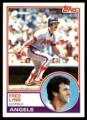 1983 Topps Fred Lynn California Angels #520 - Image 1 of 2