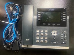 Yealink SIP-T46U Ultra-Elegant Gigabit VoIP 4.3-inch LCD Business Desktop Phone - Picture 1 of 9