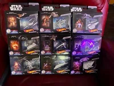 Hot Wheels Star Wars Commemorative Build A Death Star Complete Set of 9 NIP  - Image 1 of 2