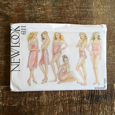 New Look Sewing Pattern 6811 Slip Camisole Teddy Knickers Lingerie 8-18 UNCUT - Image 1 of 3