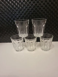 Duralex Picardie Clear Old Fashioned 3.5" Glasses Set Of 5 Made In France As New - Picture 1 of 5