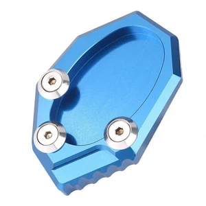 Seitenständer Ständer Pad Fußplatte für Kawasaki VERSYS 650 KLX250 2010-14 Blau - Picture 1 of 7