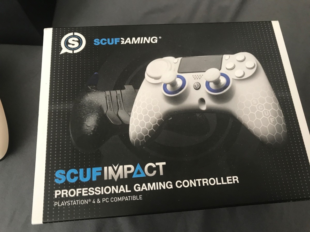 SCUF Impact PS4 Controller SG402-02 Custom white for sale online