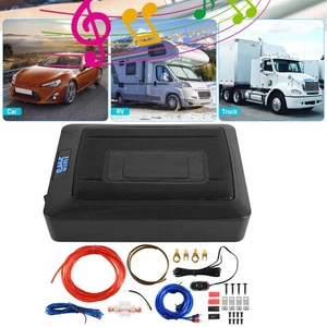 12" 1000Watt Untersitz-Aktiv-Subwoofer + Kabelset Auto Verstärker Lautsprecher ! - Bild 1 von 15