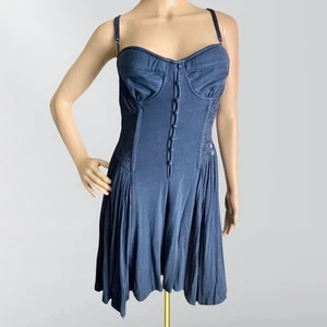 Vintage Y2K LaROK blau Korsett Reißverschluss Kleid - Bild 1 von 3
