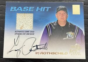 2001 Topps Base Hit Game Used Autograph Larry Rothschild (Black Ink Auto? 🧐)