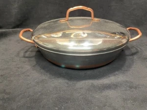 RevereWare Vintage Rare 1801 Double Brass handle 9" lidded sauce pan - Picture 1 of 7