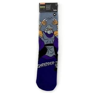 Odd Sox Shredder TMNT Teenage Mutant Ninja Turtles Crew Socks Large - Picture 1 of 6