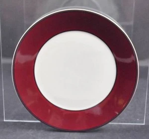 Vintage Pagnossin Eisenstein dunkelrot Salatteller Italien signiert ca. 8 1/4" O8 - Bild 1 von 12